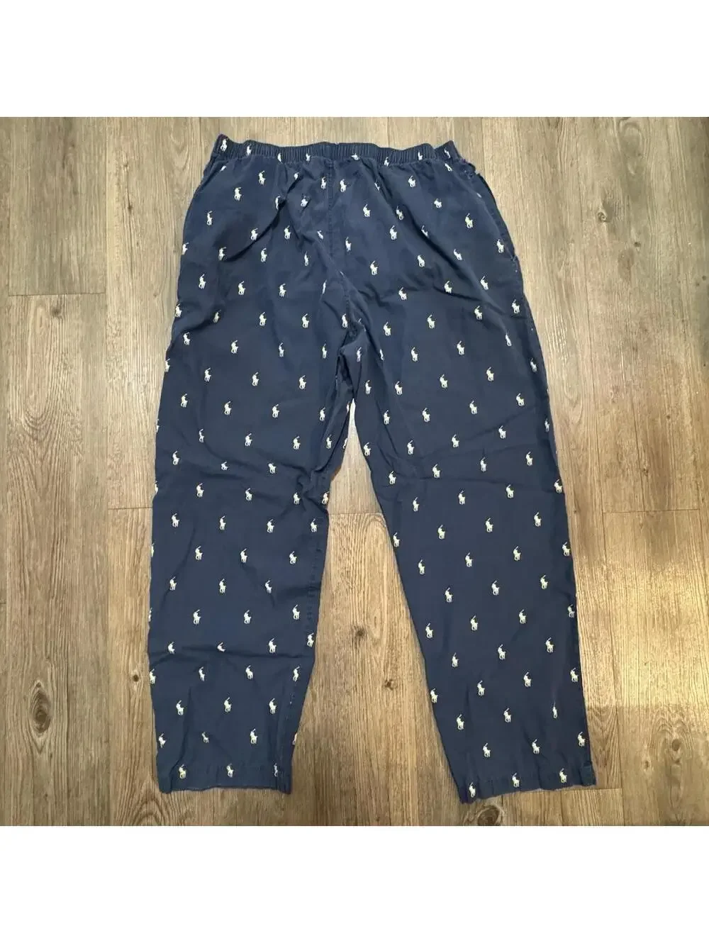 Ralph Lauren navy blue cotton pajamas #loungewear #preppy